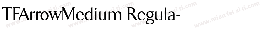 TFArrowMedium Regula字体转换